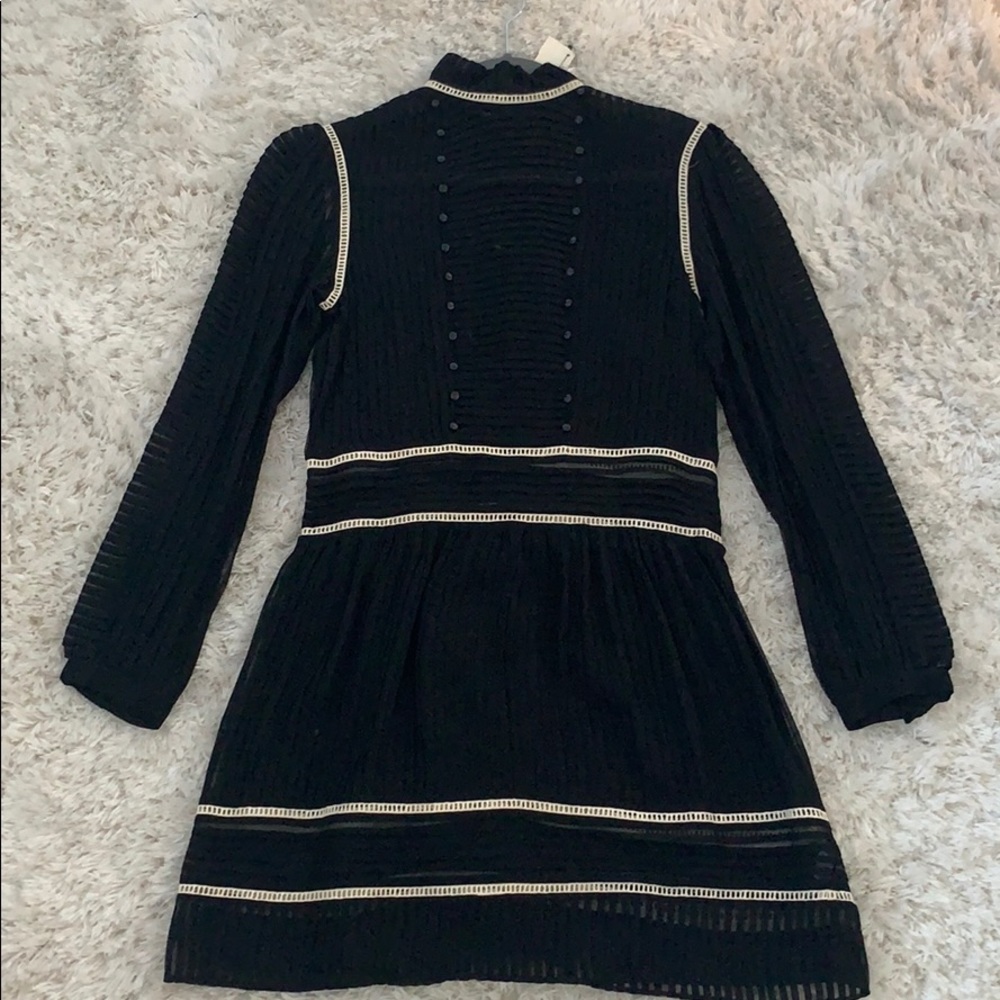 Pleated Sheer  Dress